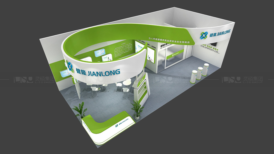 健隆生物-FIC展展臺(tái)設(shè)計(jì)案例