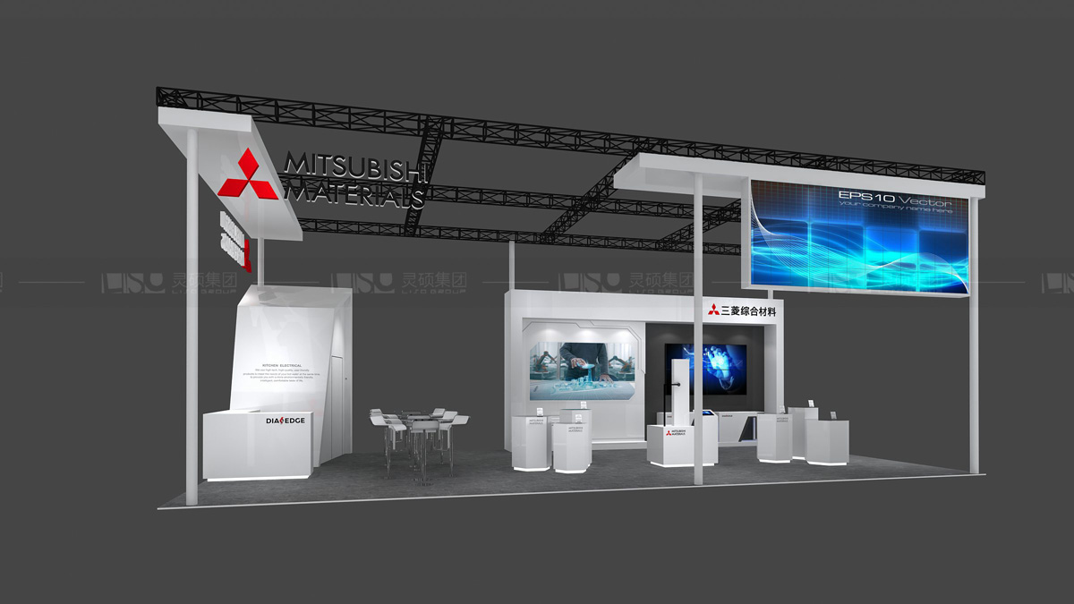 三菱-上海展會展臺設(shè)計(jì)案例