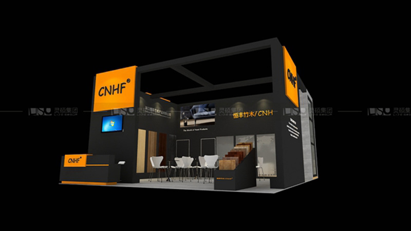 安吉竹生活館-地面材料展臺設(shè)計案例