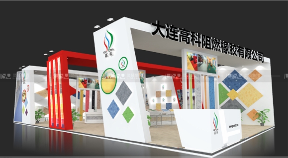 大連高科-地面材料展臺設(shè)計案例