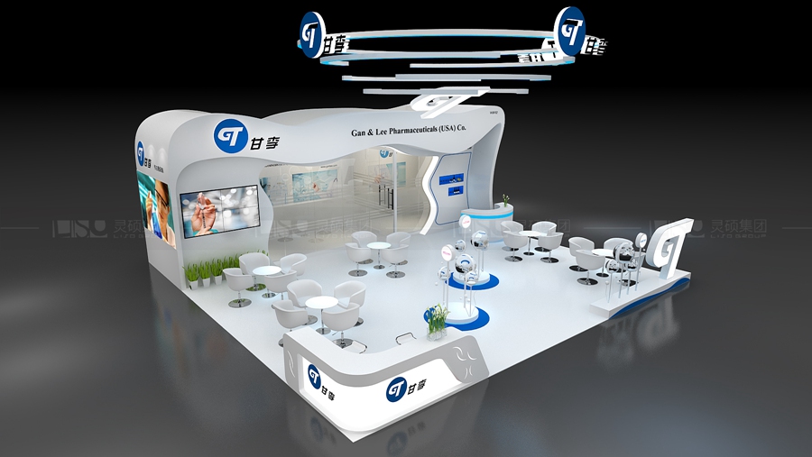 甘李藥業(yè)-CPHI制藥展臺設計案例