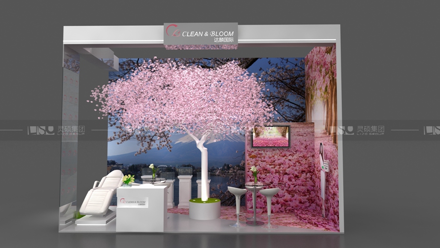 達(dá)麟-美容展展臺設(shè)計案例
