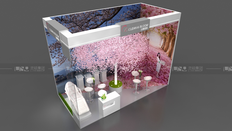 達(dá)麟-美容展展臺設(shè)計案例