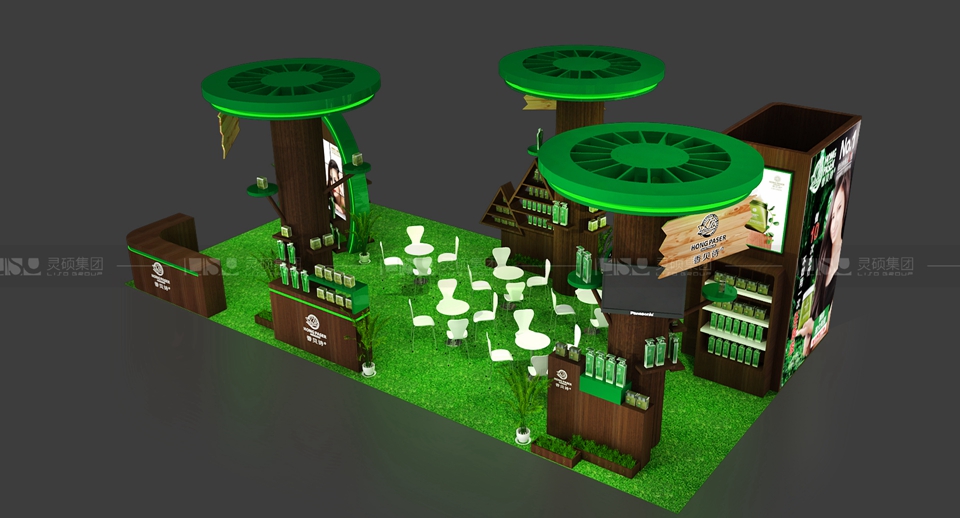 豐阜-美容展展臺設(shè)計(jì)案例