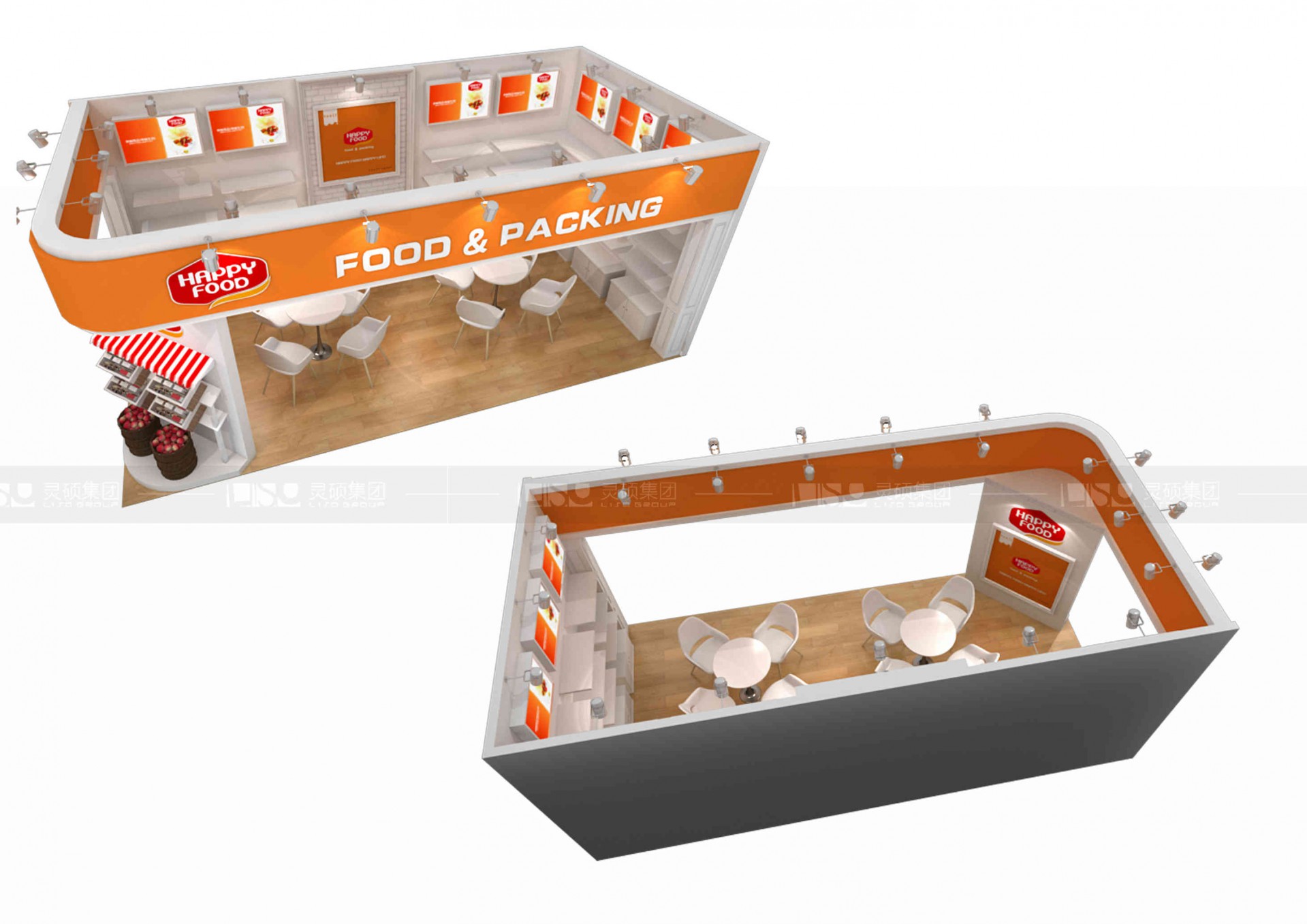 國外展臺(tái)設(shè)計(jì)搭建-歡樂福