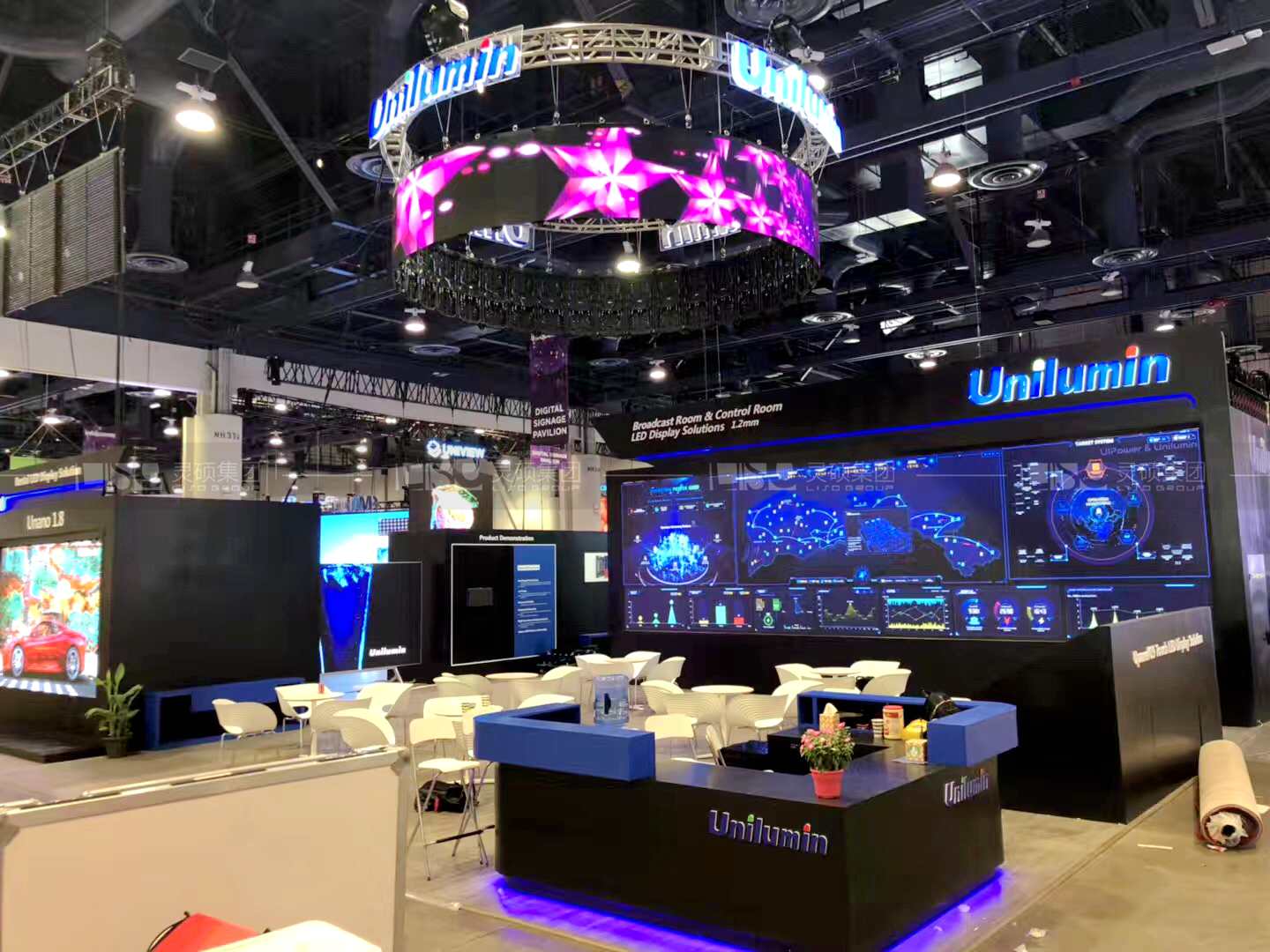 國外展臺設(shè)計搭建-洲明科技