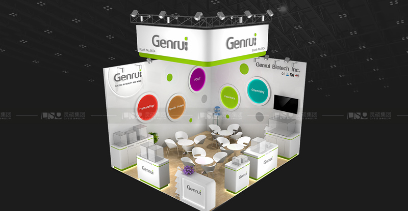 國外展臺設(shè)計搭建-錦瑞生物