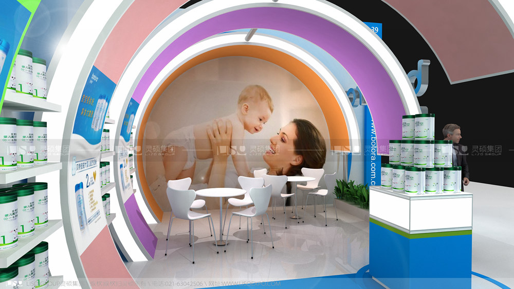 貝特佳-孕嬰童展臺設(shè)計案例