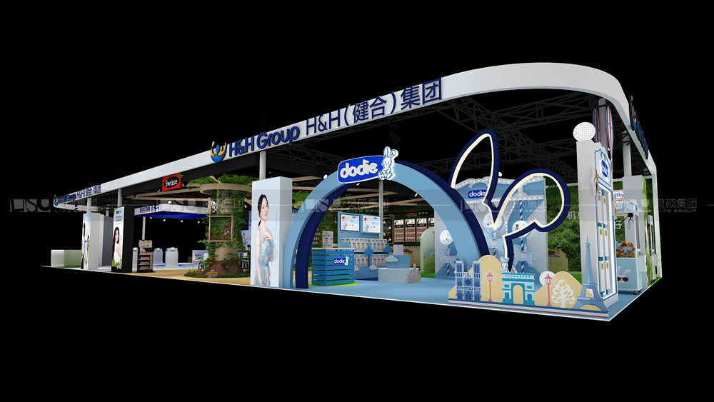 合生元-孕嬰童展臺(tái)設(shè)計(jì)案例