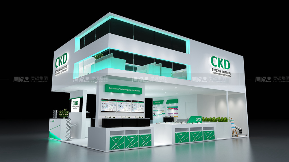 喜開理-慕里黑電子展臺設(shè)計