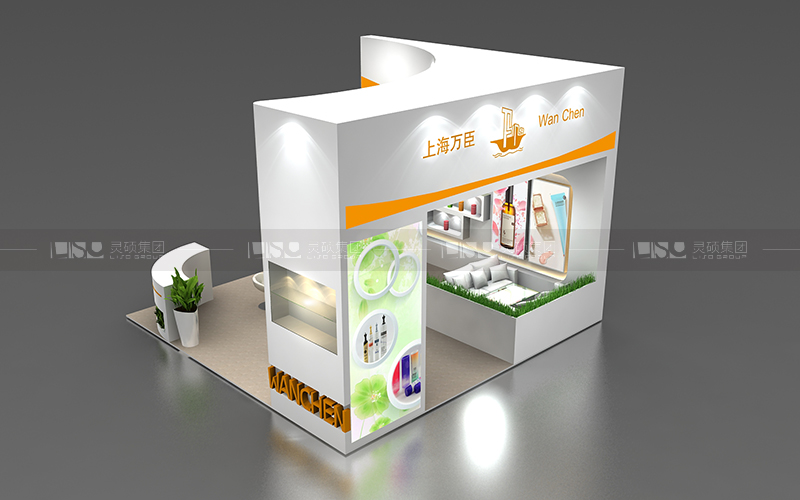 萬臣-美容展臺設(shè)計搭建案例