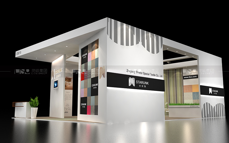 三星紡織-地材展臺設計搭建案例