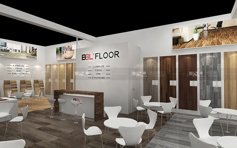貝爾地板-地材展臺設(shè)計搭建案例