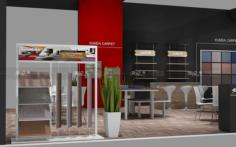 昆達(dá)-地材展臺(tái)設(shè)計(jì)搭建案例