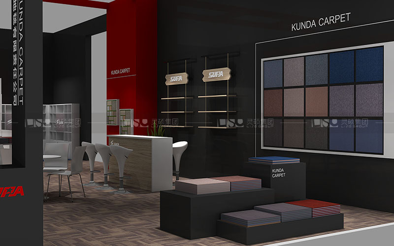 昆達(dá)-地材展臺(tái)設(shè)計(jì)搭建案例