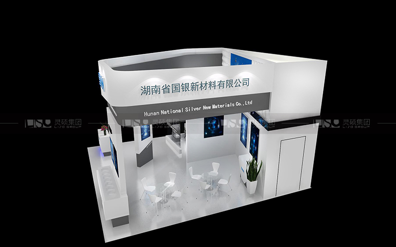 國銀新材料-光伏展臺設計搭建案例