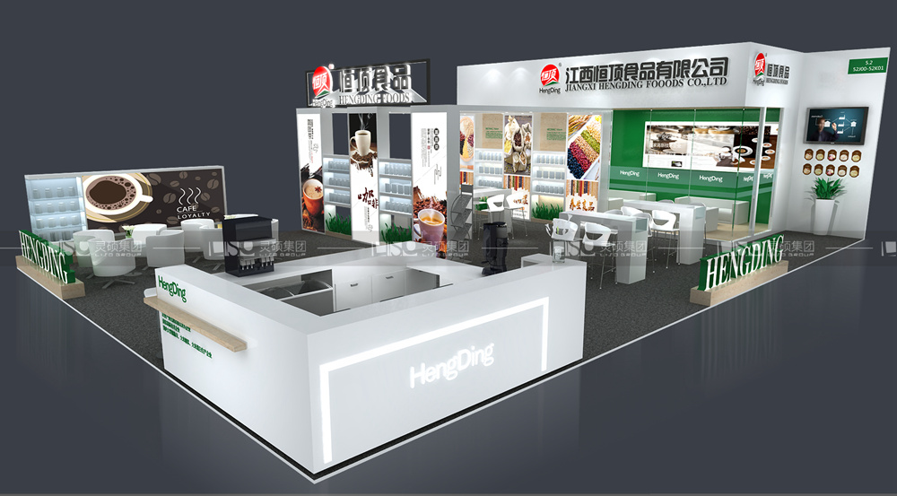 恒頂-食品添加劑展臺設(shè)計搭建案例
