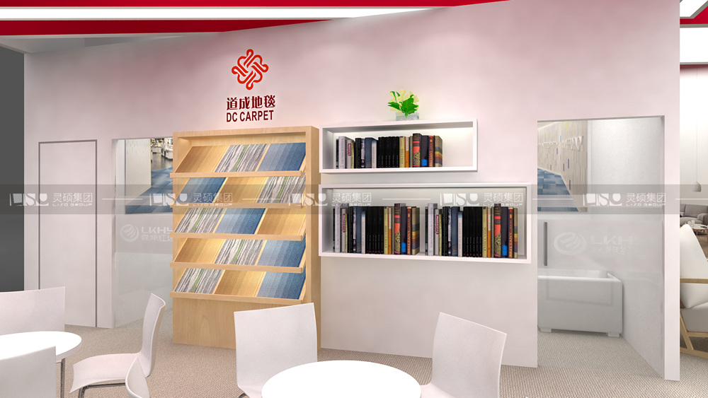 霖坤紅塬-地材展臺設(shè)計搭建案例