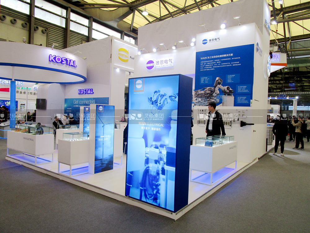 唯恩-慕里黑電子展臺設(shè)計