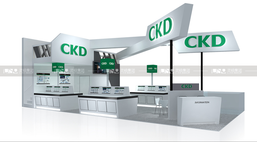 喜開理-慕里黑電子展臺(tái)設(shè)計(jì)