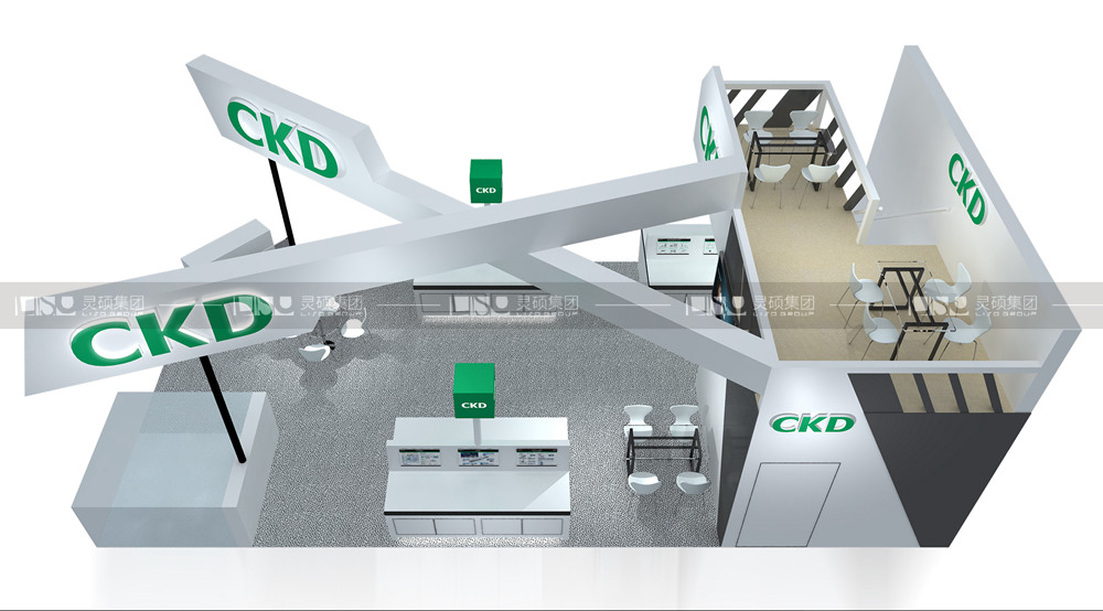 喜開理-慕里黑電子展臺(tái)設(shè)計(jì)