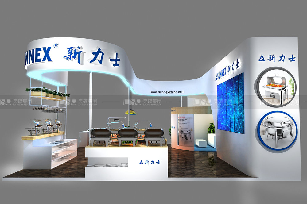 日升-酒店用品展臺設(shè)計(jì)搭建案例