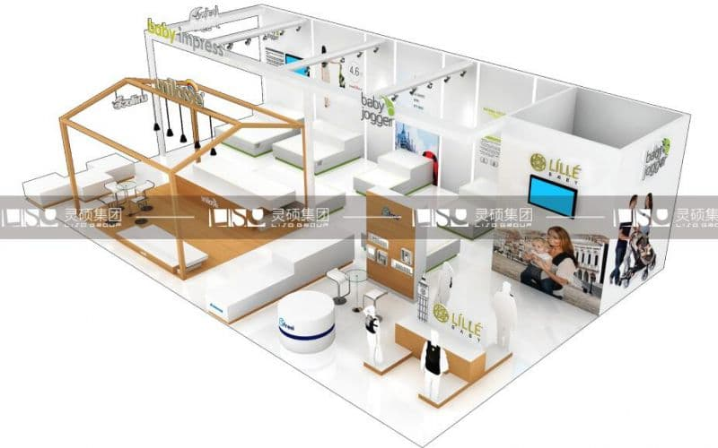 杭州翔贊-美容展展臺設計搭建案例
