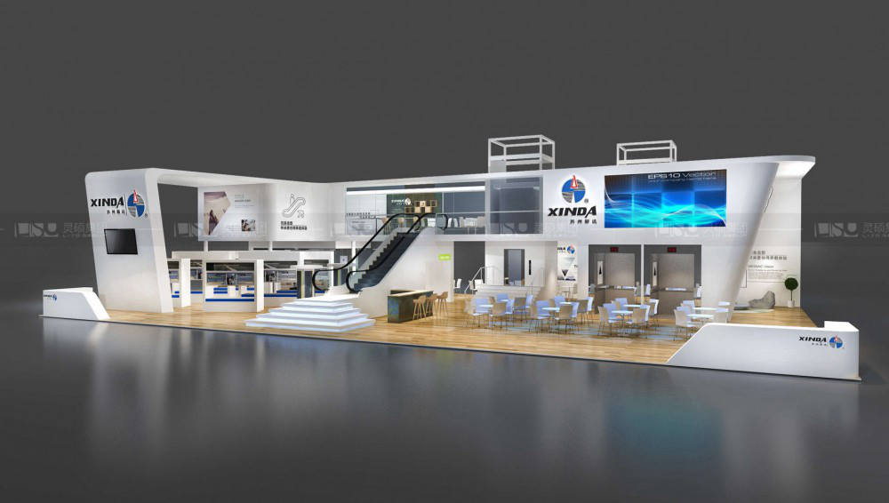 新達(dá)-電梯展展臺設(shè)計案例