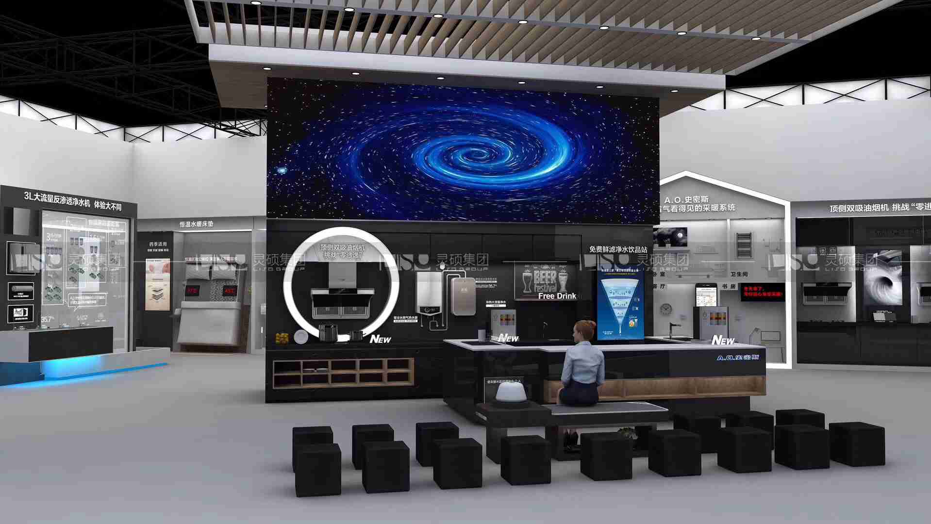 史密斯-廚衛(wèi)展臺設計案例