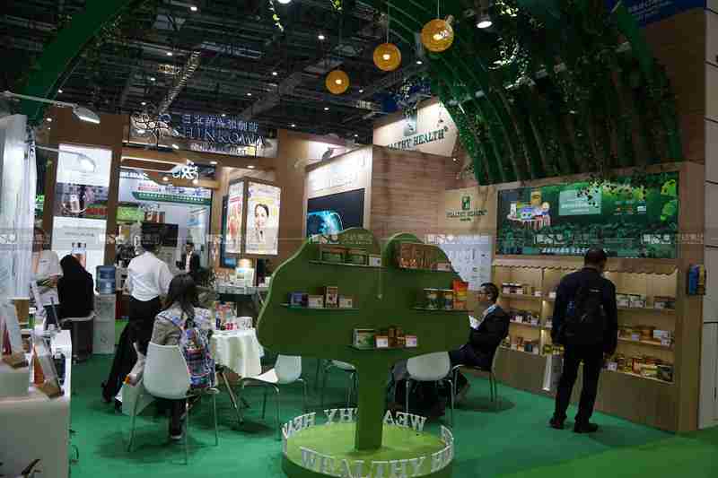 Wealthy health-2019年第上海展會展臺設(shè)計案例