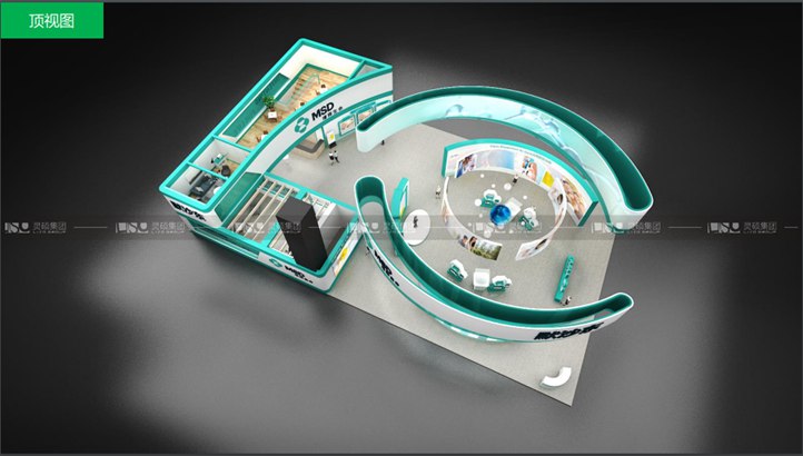 默沙東-上海展會展臺設(shè)計案例