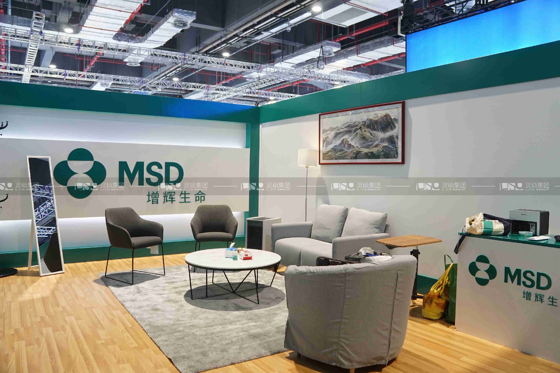 默沙東-上海展會展臺設(shè)計案例