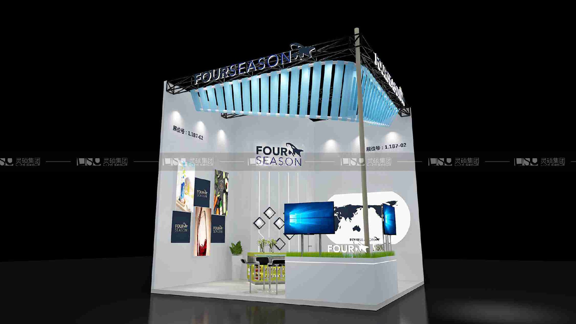 四季供應(yīng)鏈-2019年上海展會展臺設(shè)計(jì)案例
