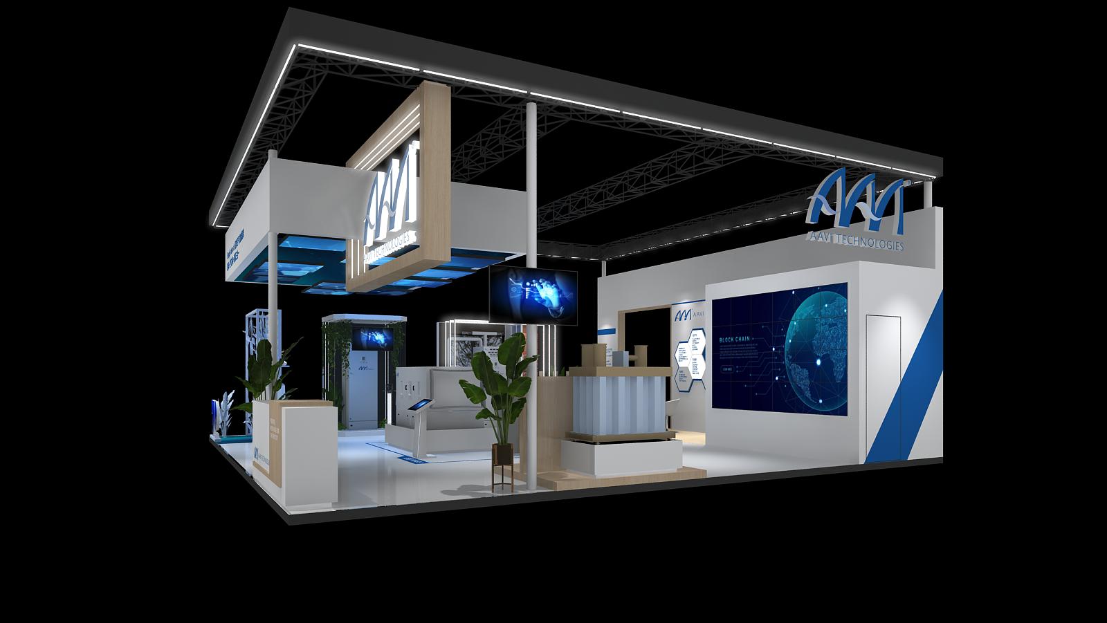 雅威AAVI-上海展會(huì)展臺(tái)設(shè)計(jì)搭建案例