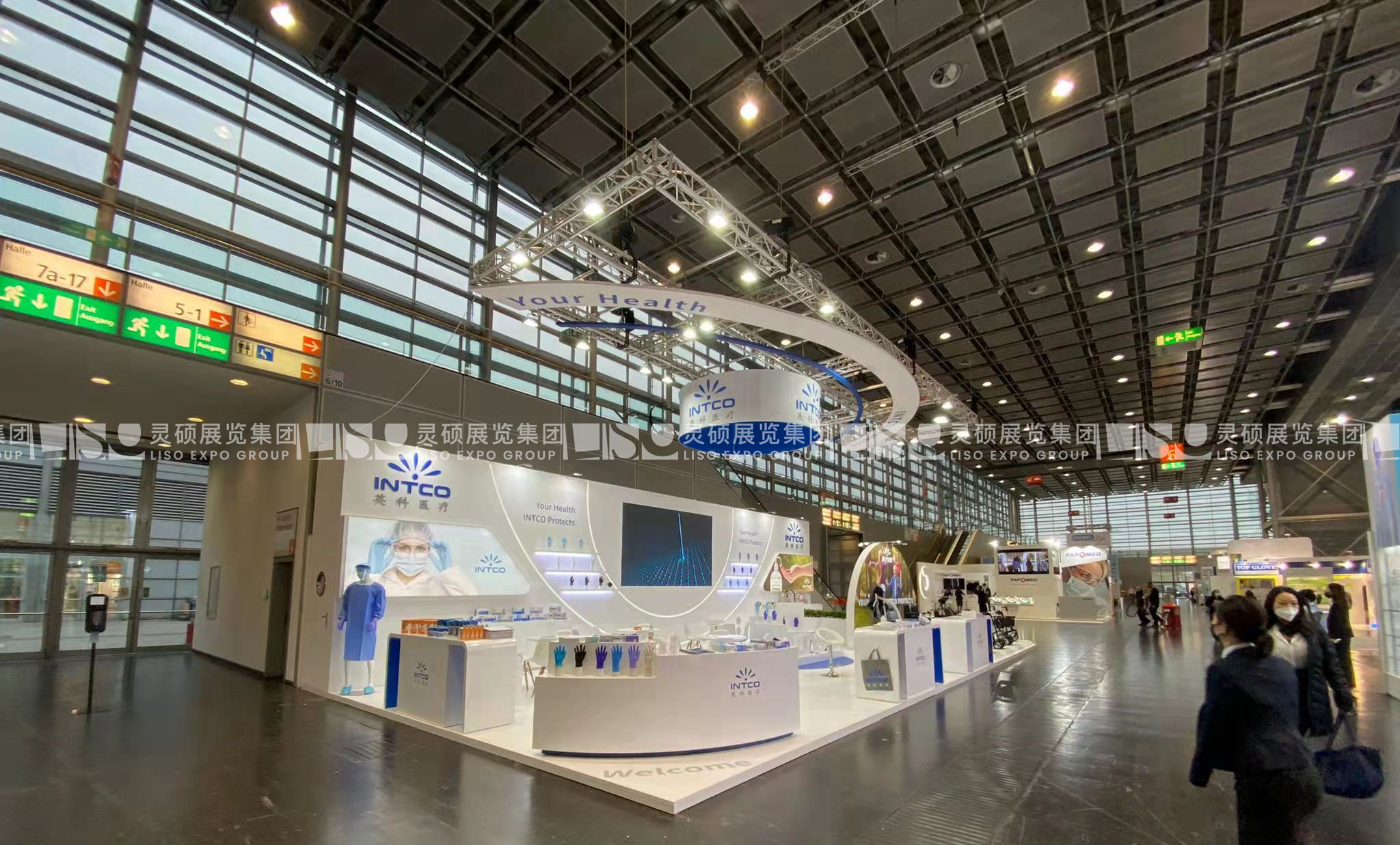 Medica展臺(tái)設(shè)計(jì)搭建-英科醫(yī)療