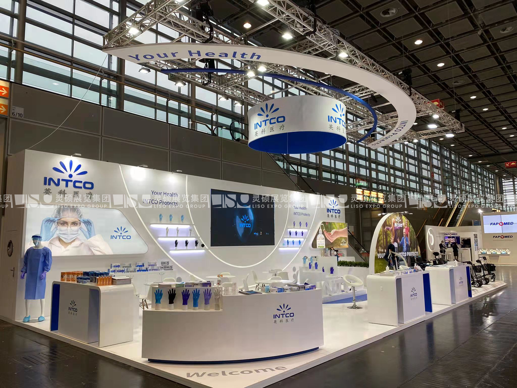 Medica展臺(tái)設(shè)計(jì)搭建-英科醫(yī)療