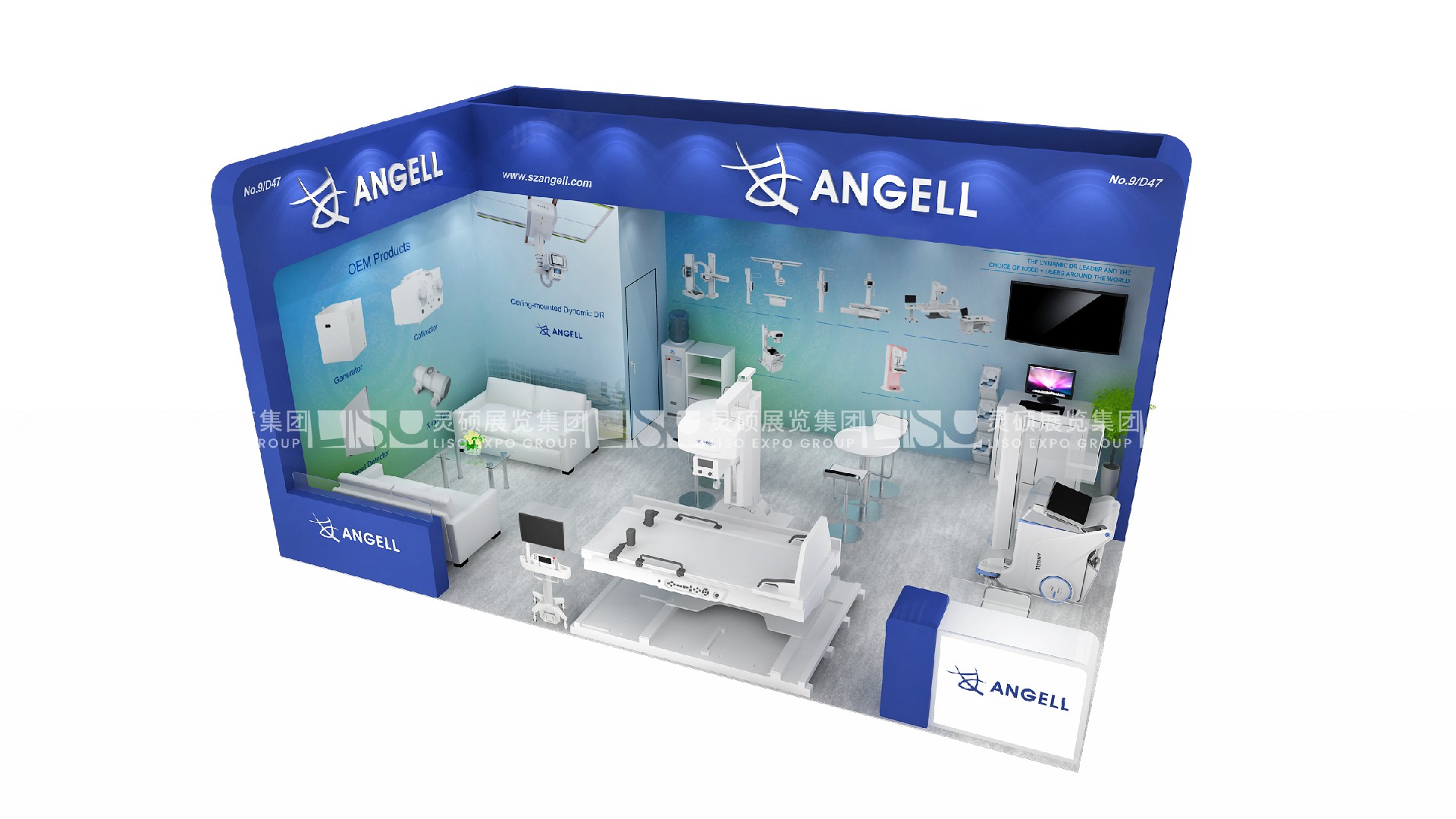 國外展臺設(shè)計(jì)搭建-安健科技