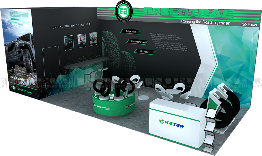 國外展臺設(shè)計(jì)搭建-凱特輪胎