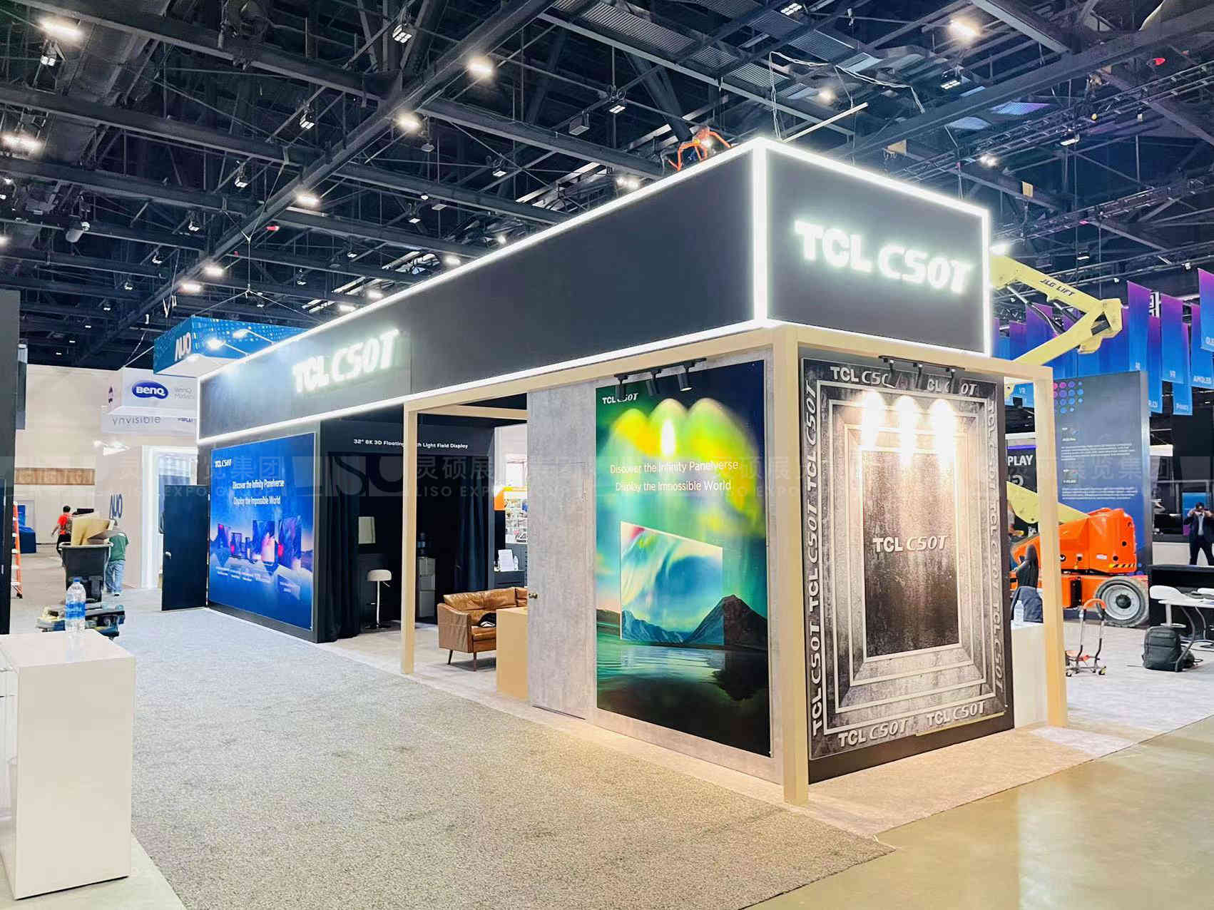 國(guó)外展臺(tái)設(shè)計(jì)搭建-華星光電