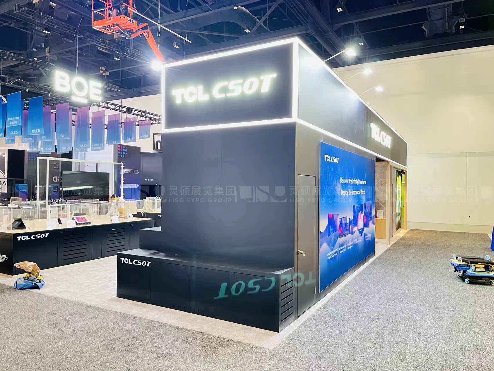 國(guó)外展臺(tái)設(shè)計(jì)搭建-華星光電