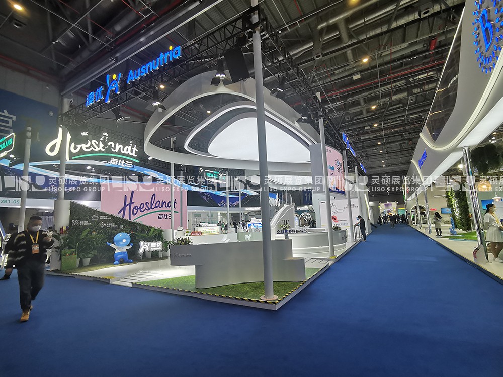 上海展會展臺設(shè)計搭建案例-澳優(yōu)乳業(yè)