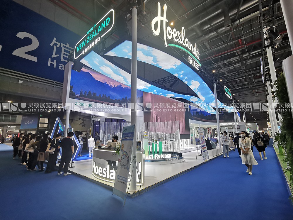 上海展會展臺設(shè)計搭建案例-澳優(yōu)乳業(yè)