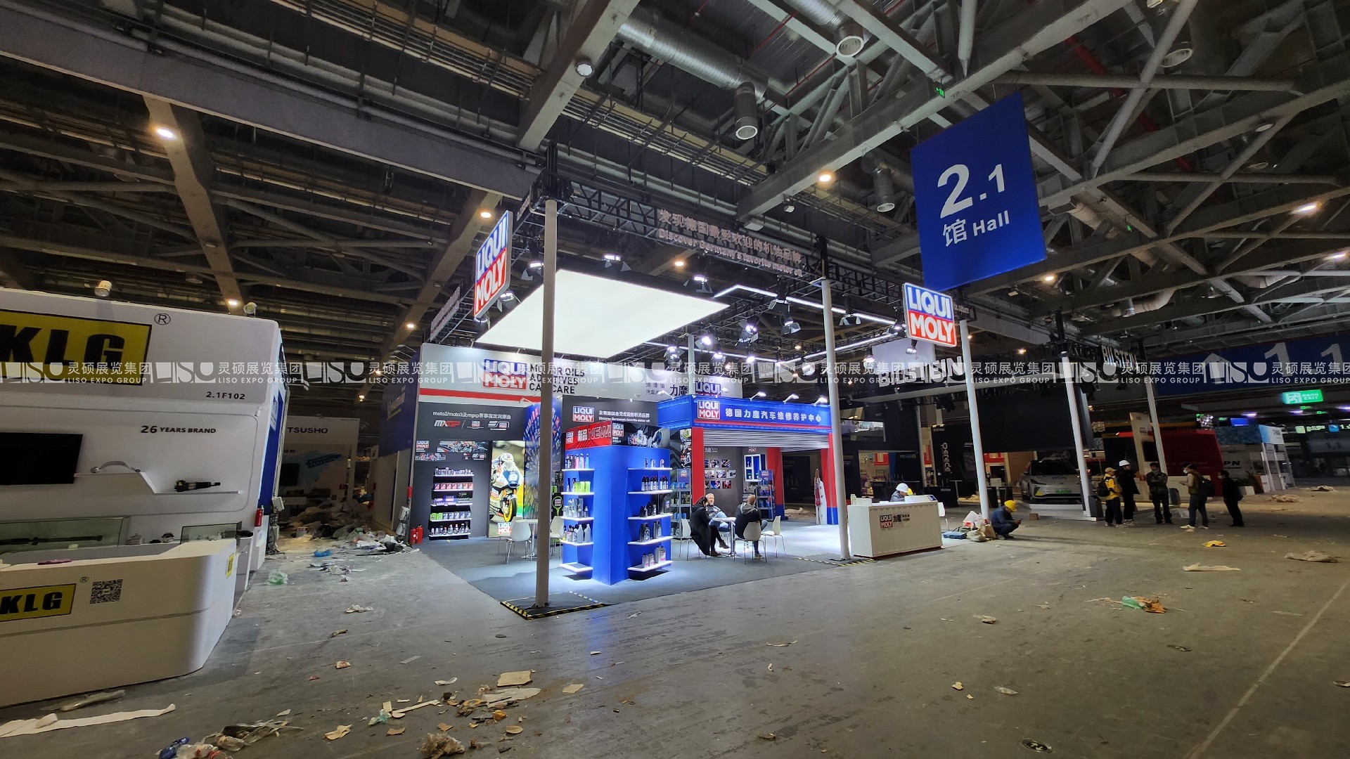 上海汽配展展臺(tái)搭建案例-德國力魔