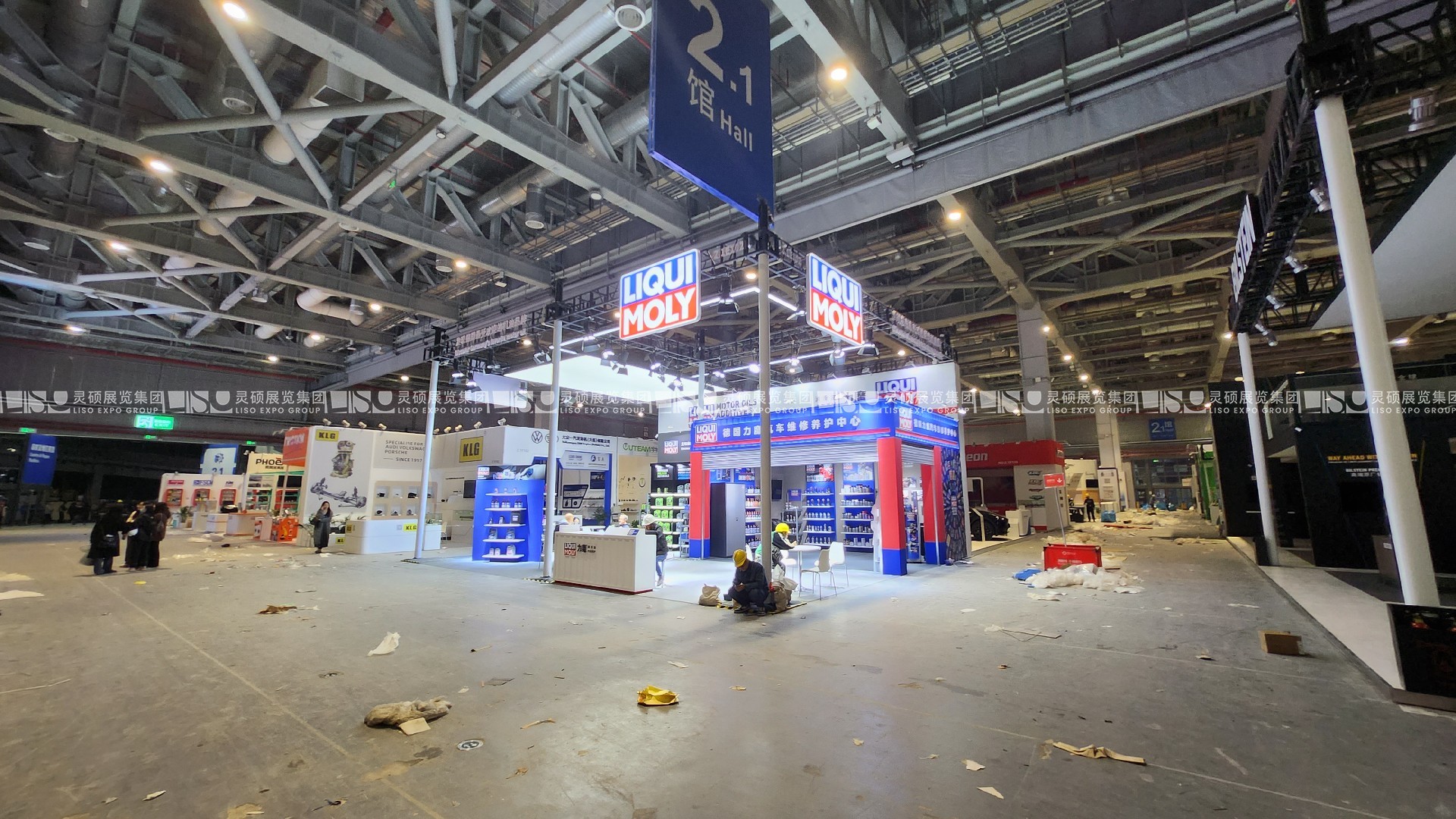 上海汽配展展臺(tái)搭建案例-德國力魔