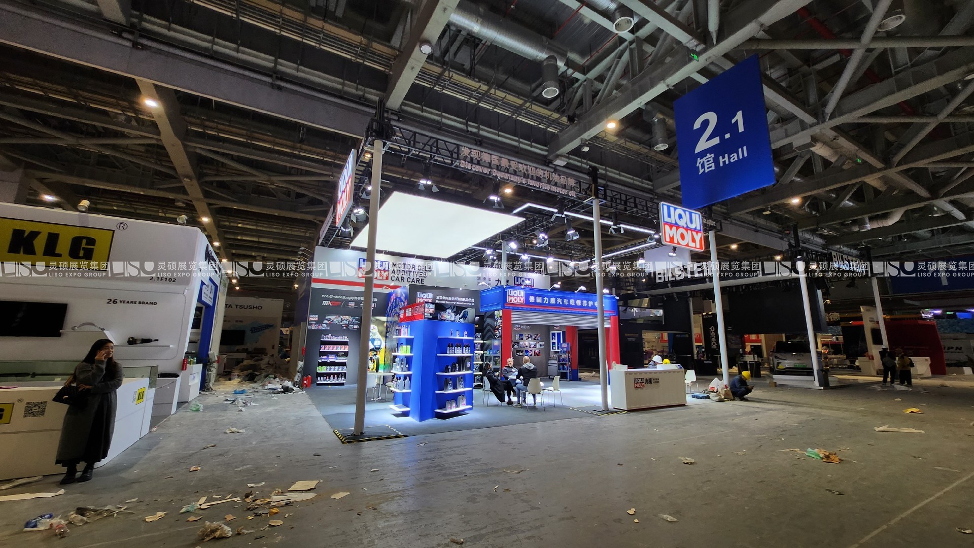 上海汽配展展臺(tái)搭建案例-德國力魔