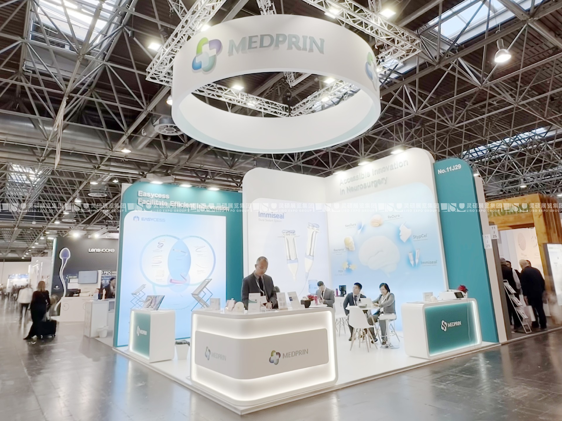 德國杜塞爾多夫醫(yī)療設(shè)備展覽會medica展臺設(shè)計搭建-邁普