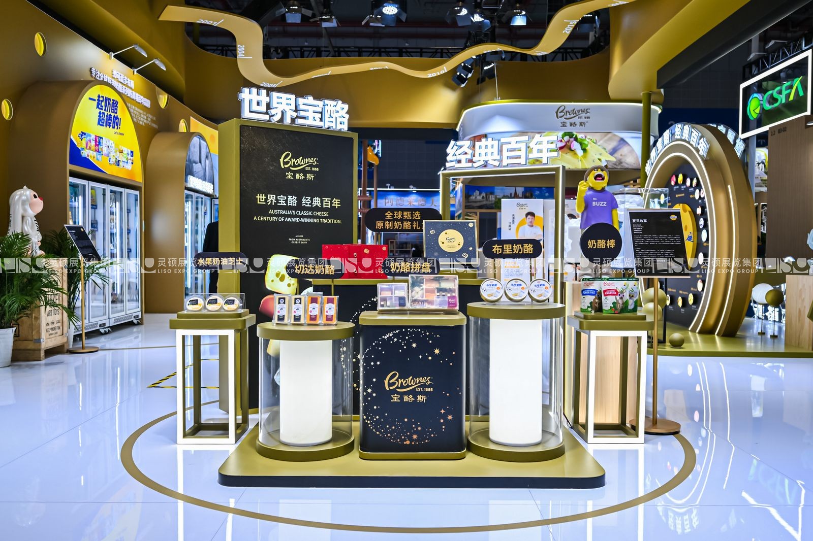 上海展會(huì)展臺(tái)搭建設(shè)計(jì)-妙可藍(lán)多