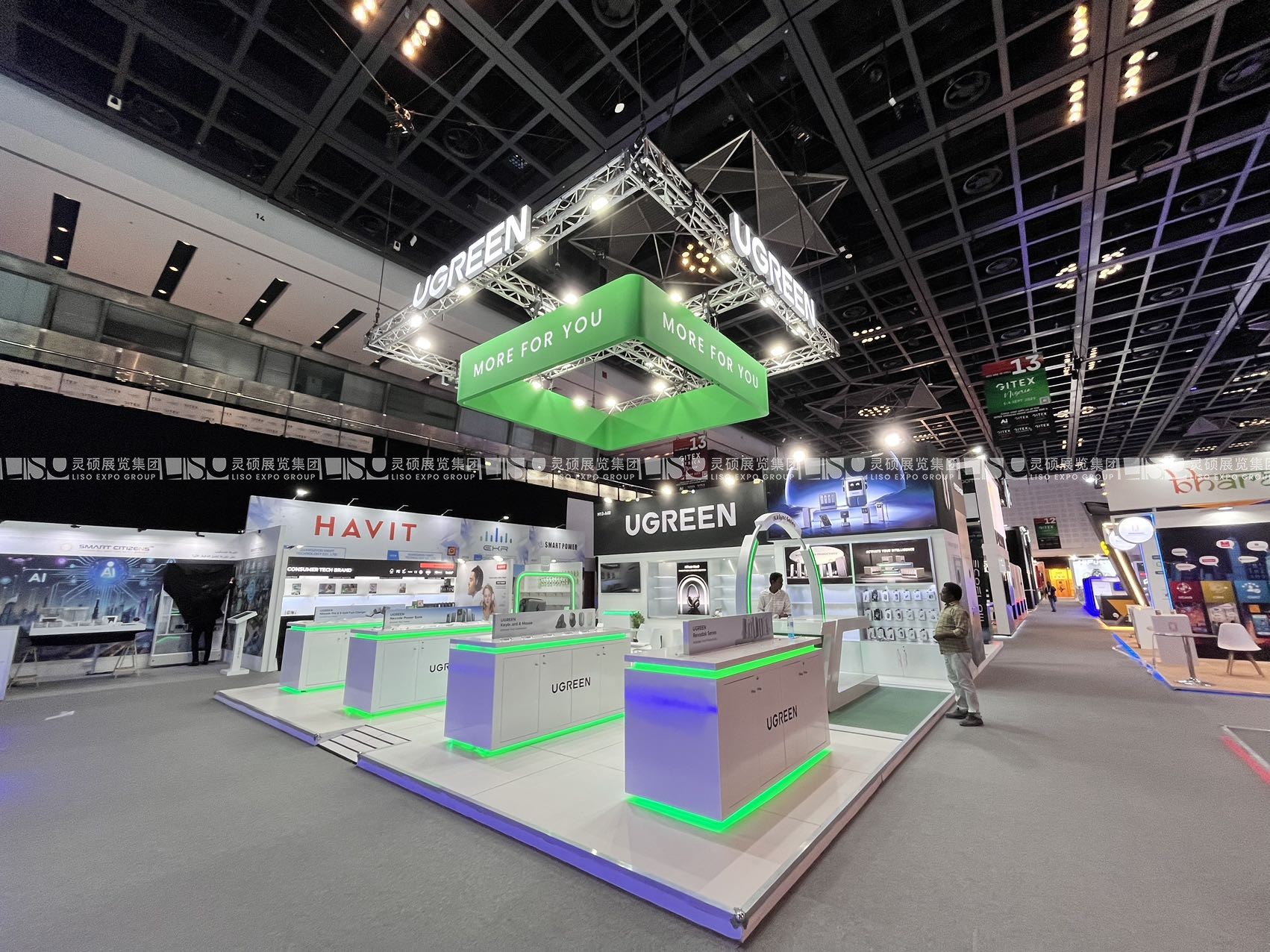 迪拜展臺(tái)設(shè)計(jì)搭建（消費(fèi)電子及通訊展）