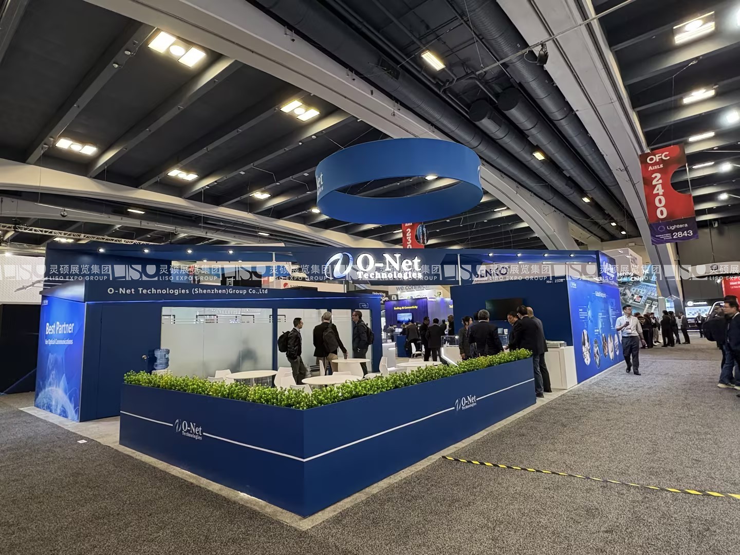 美國展臺設(shè)計(jì)搭建（光纖通訊展）